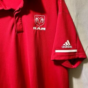 Adidas Red Polo with RAM Logo Sz. XL